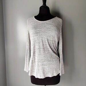 Loft Bell Sleeve Grey Top